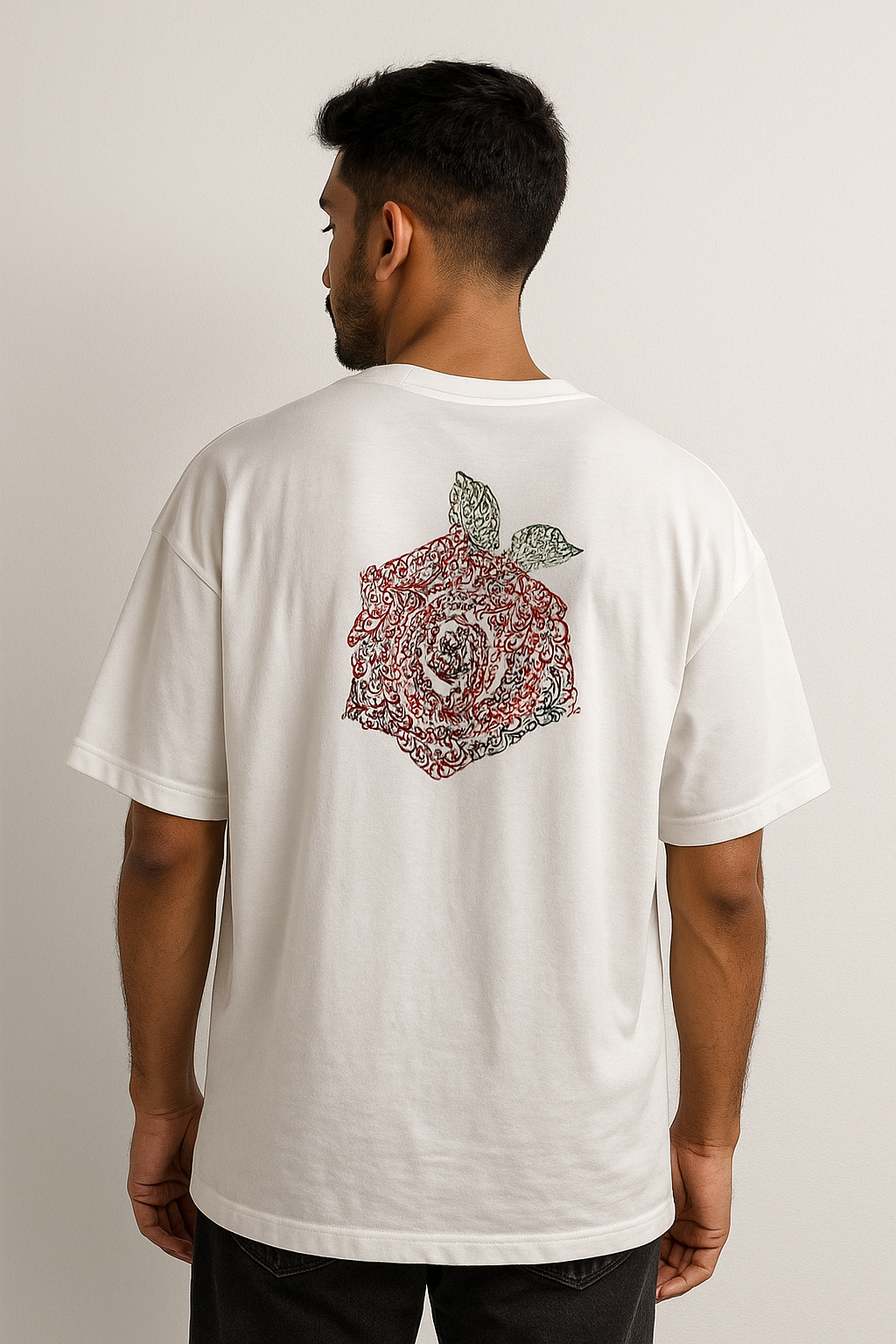 Calligraphy Rose Tee