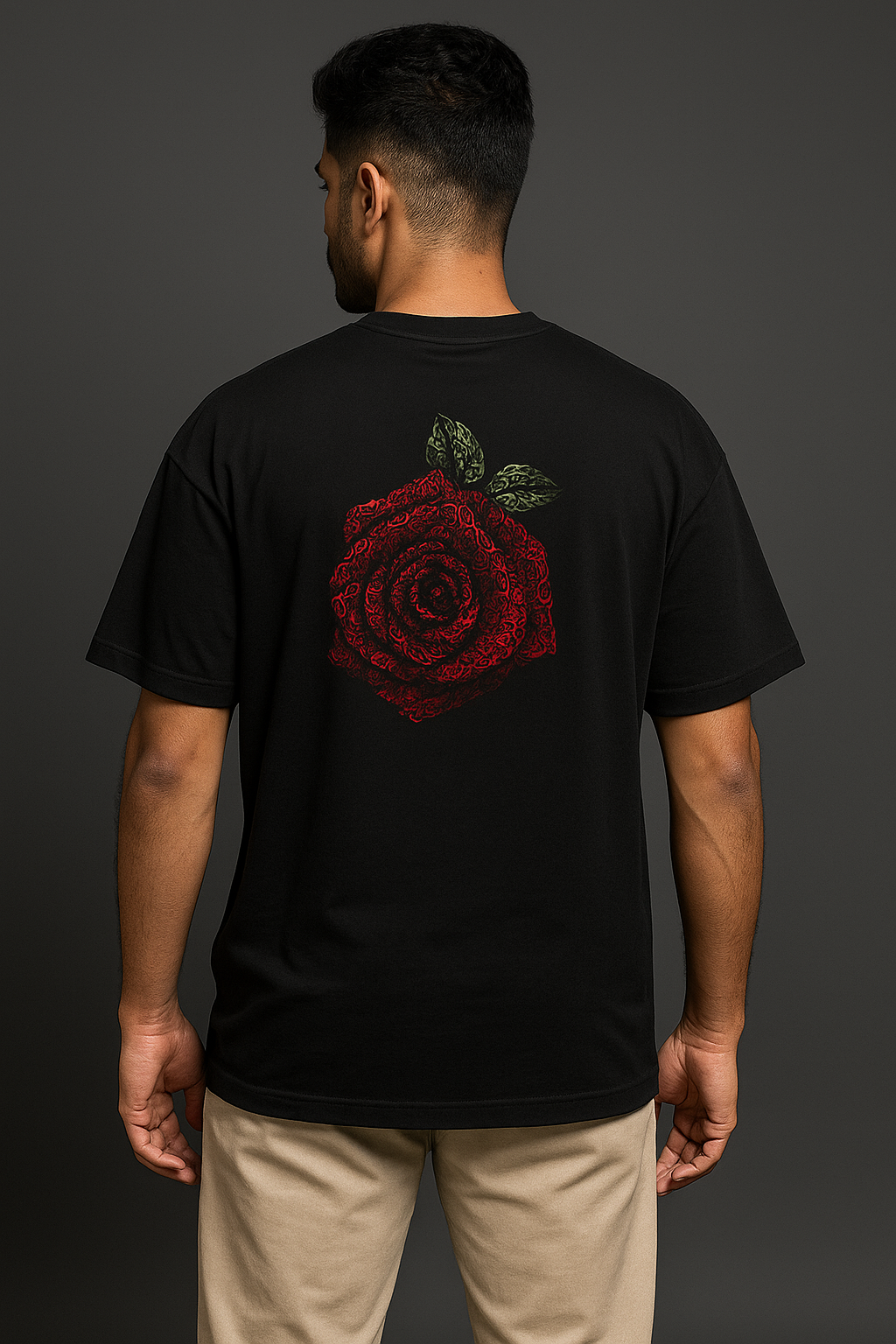 Calligraphy Rose Tee