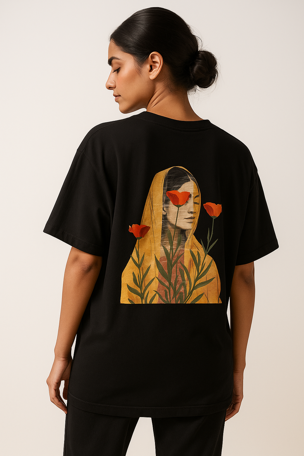 Gulabon Ki Sihat printed shirt for Girls