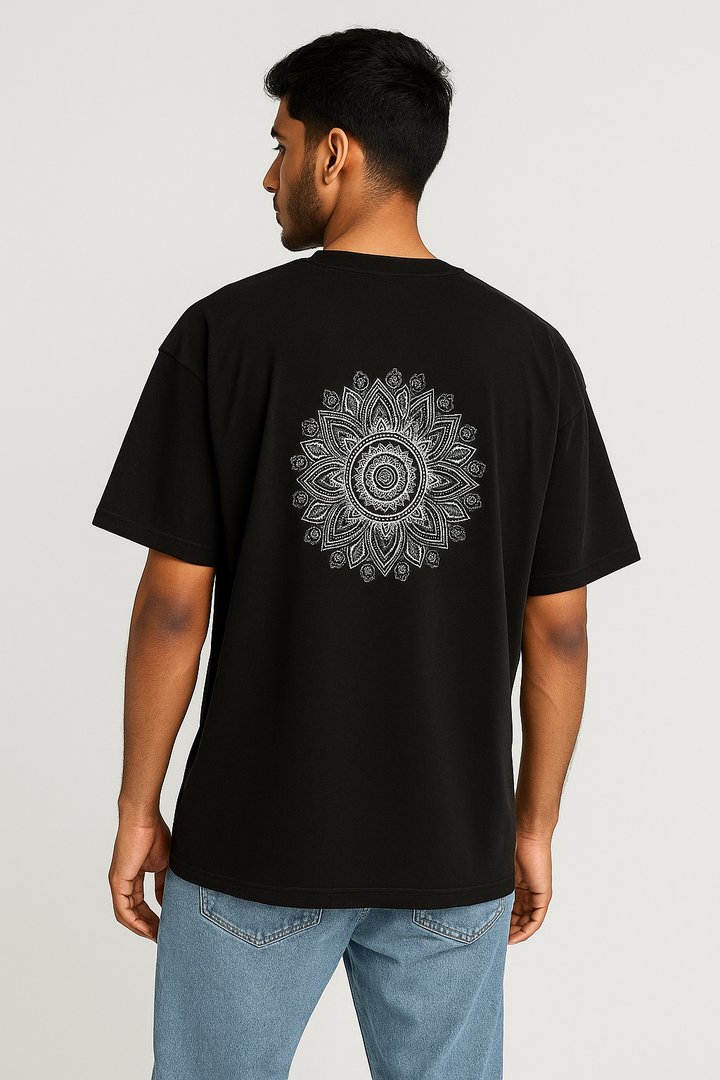 Black Lotus printed shirt for Boys