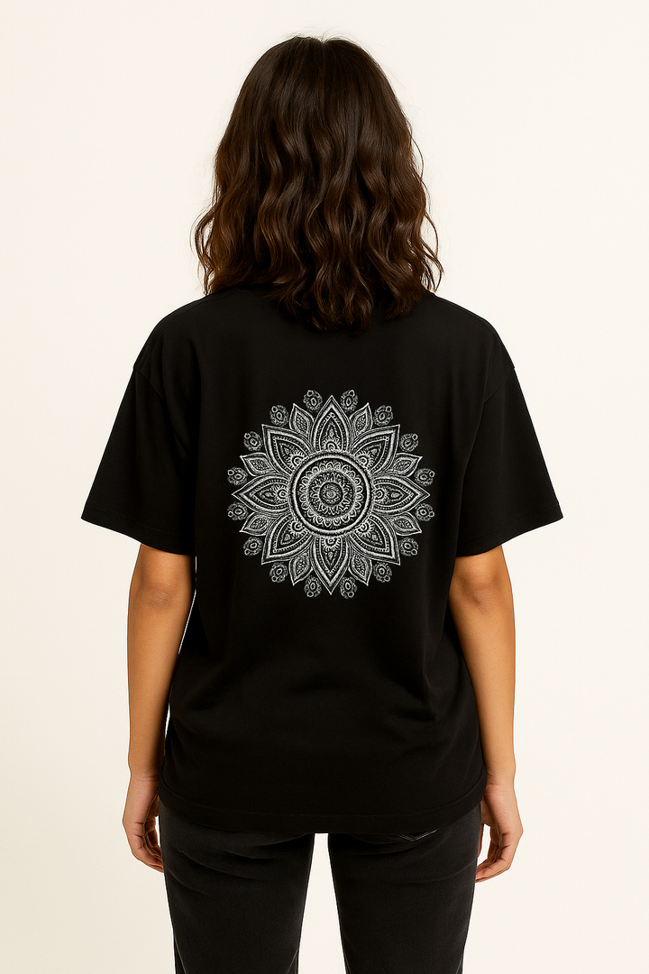 Black Lotus printed shirt for Boys