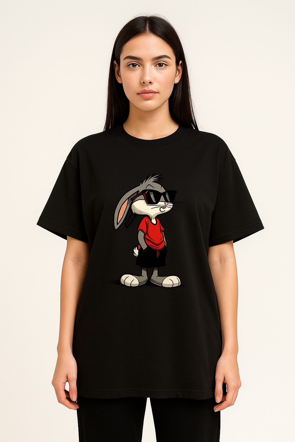 Rabit printed shirt for girls