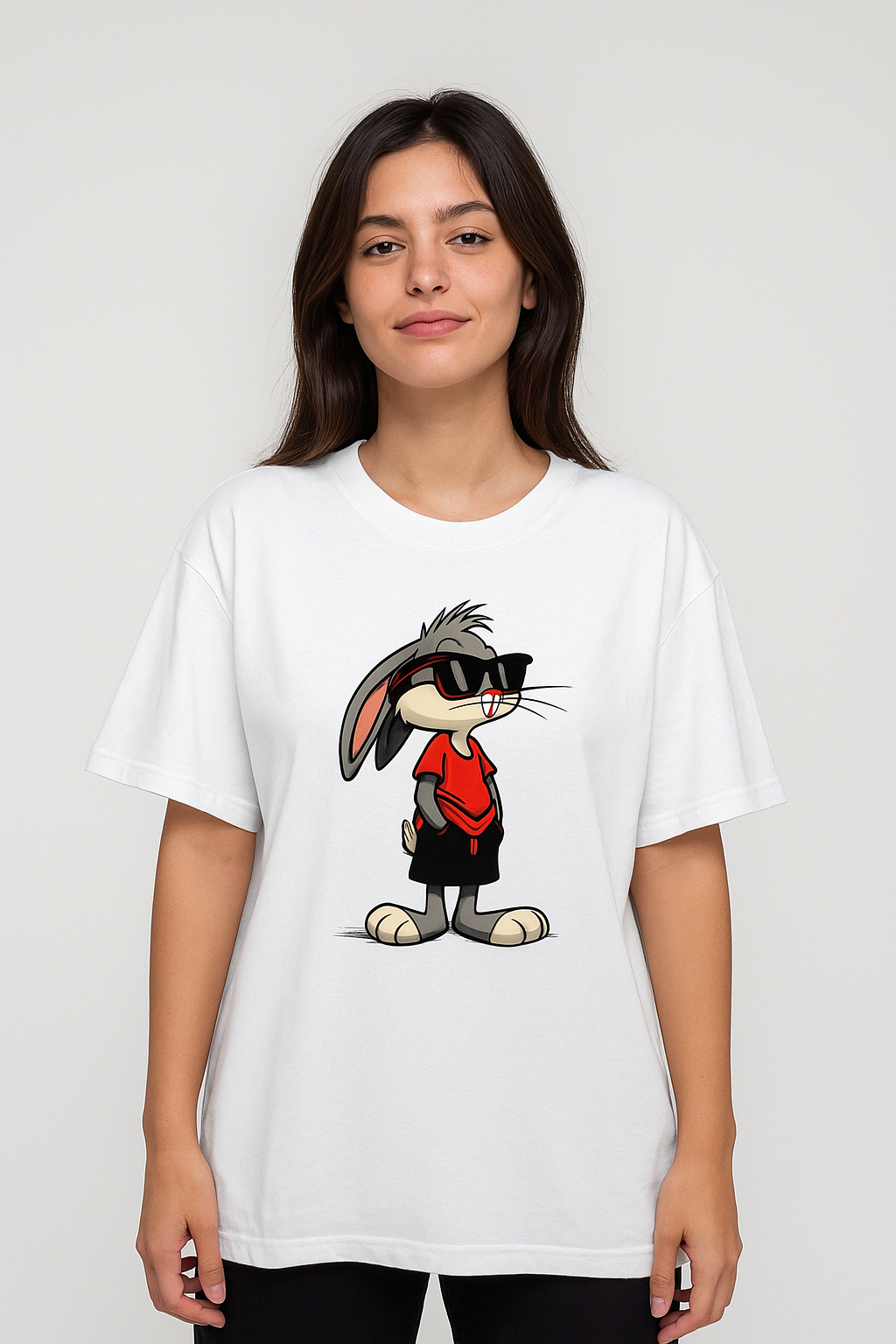 Rabit printed shirt for girls