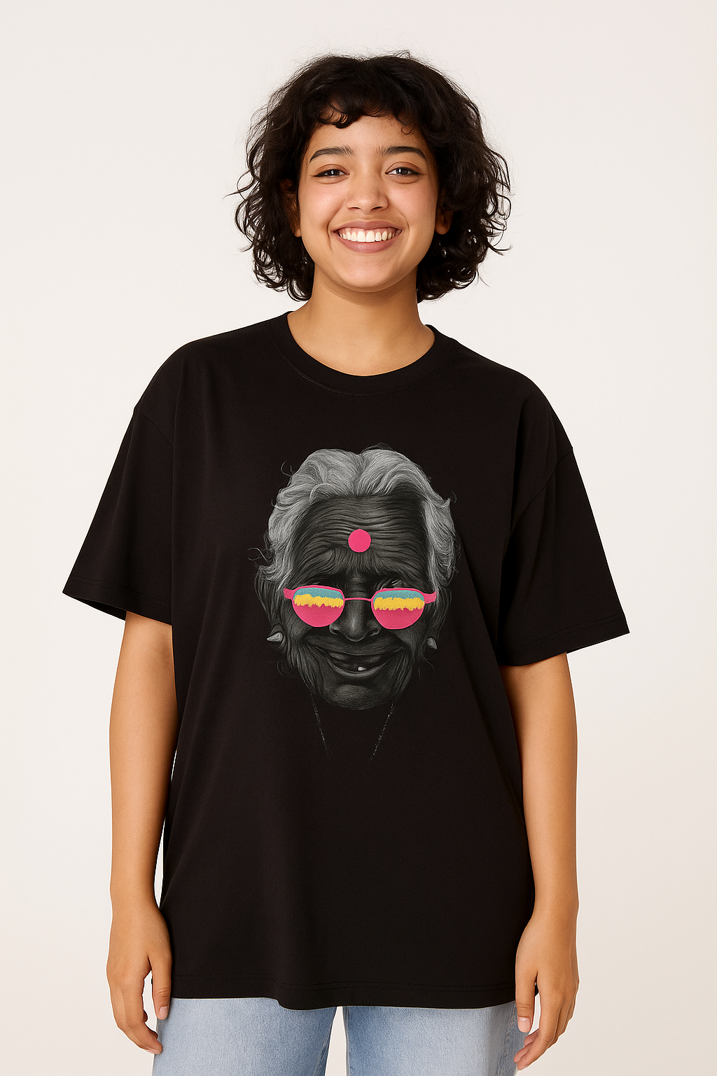 Vibrant Wisdom printed shirt for girls