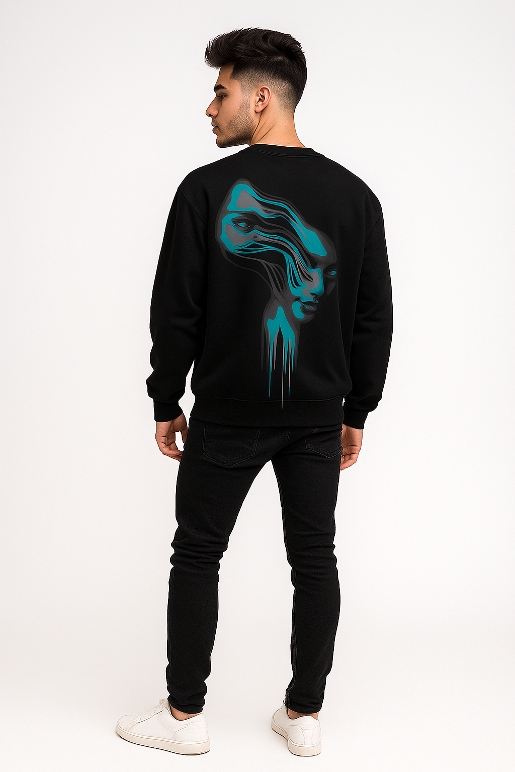 Neon Drip Crewneck Sweatshirt